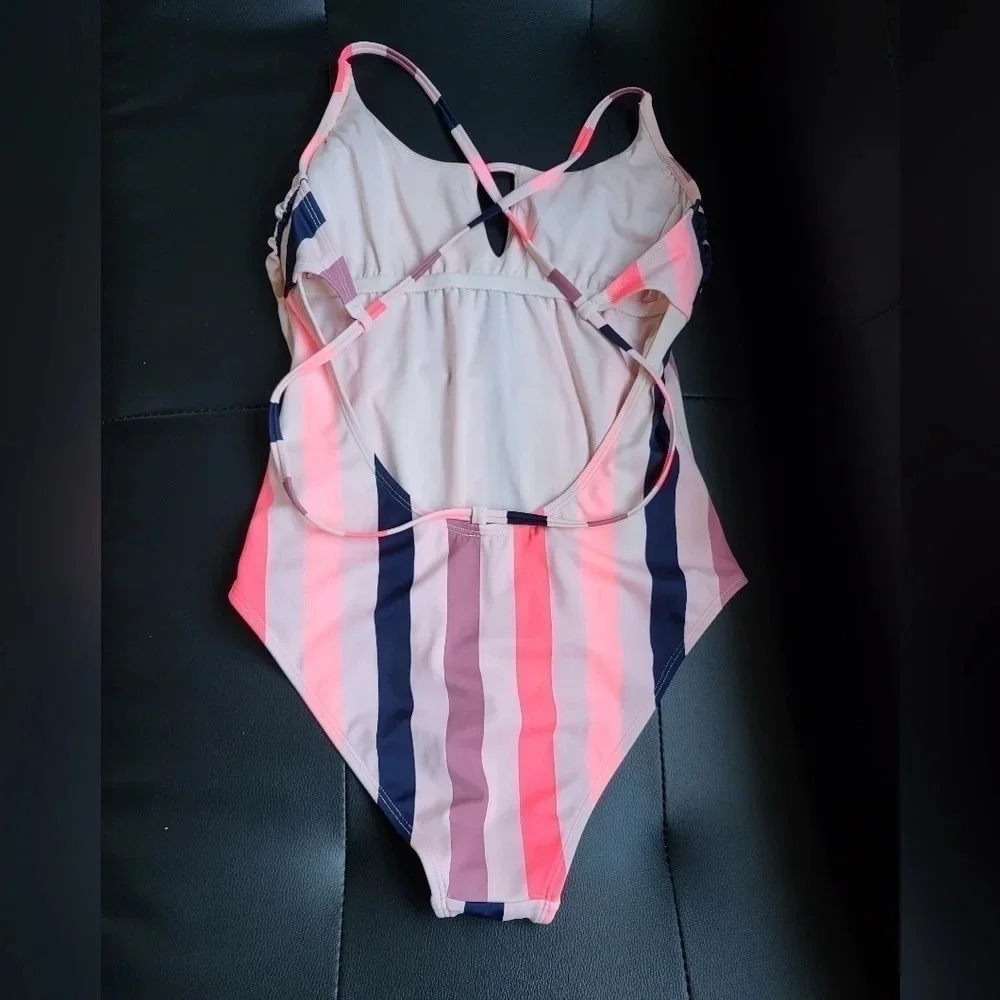 Xhilaration Striped Swimsuit (Size M)